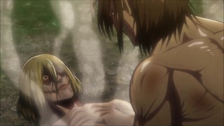 [60FPS HD] Attack on Titan: Eren vs Female Titan Full Fight