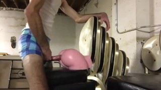 fucking the shit out of fake pussy