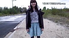 18 years old teen Luna first nude video casting