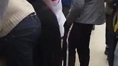 Algerian young pervers in public