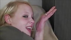 Amateurhure laesst sich Sperma in den Darm spritzen