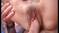 Anal job interview for a french hairy MILF