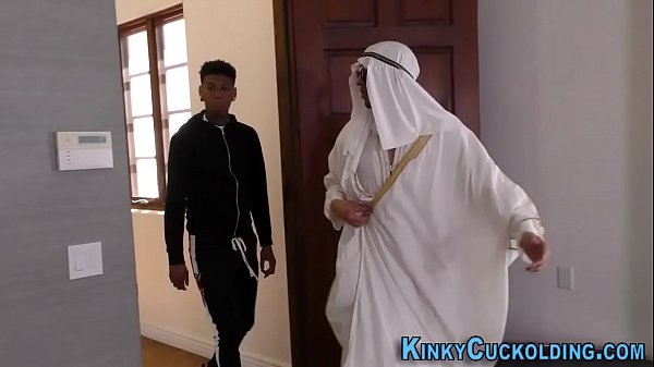 Arab wife rides black dicks
