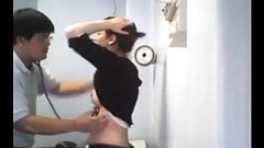 Bad Doctor Sneaks A Feel of Her Tit!