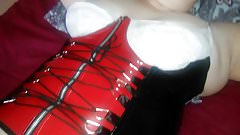 BBW cumslut slave in a training session