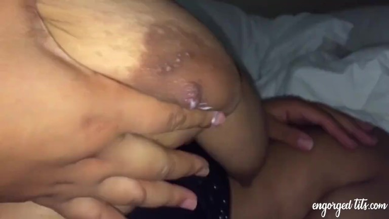 BBW milks her huge lactating tits