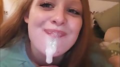 Best cumshot inside mouth teens compilation