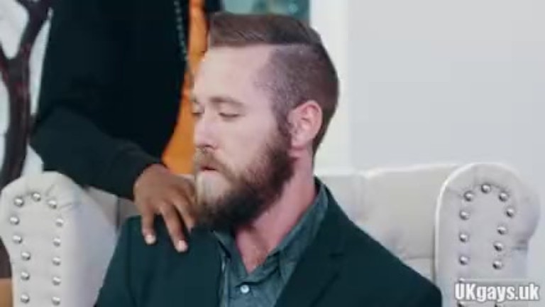 Big dick gay interracial sex with cumshot