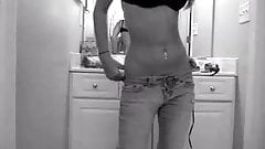 black and white teen strip