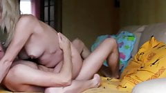 Blonde Babe Rides Her Boy