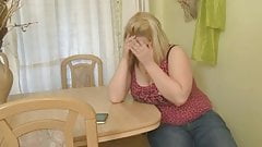 Blonde BBW with Huge-Boobs fucked by young Doctor