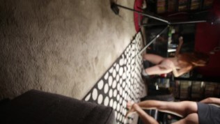 Candid BTS of me and sexy Amarna Miller from one of our sex scenes together