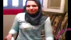 Desirable young Egyptian slut riding a horny older man hard