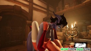 dranei futanari and troll rough sex cumshot compilation