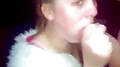 Dutch slut teen recorded blowjob