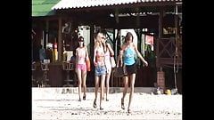 Four Ukrainian girls on vacation