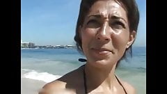 Fucking hard brazilian MILF I picked up on the beach