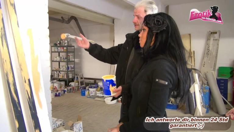 German big tits amateur ebony trainiee fuck old man boss and get mouth creampie