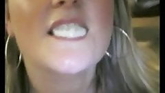 GF has fun playing with the cum in her mouth