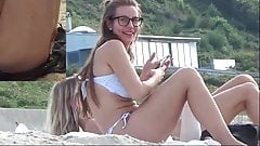 girls watching dick and laughing at beach