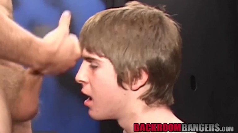 Handsome gay Caleb sucking cock before ass plowing funtime