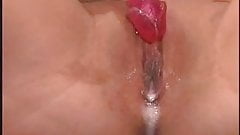 Horny Blonde in high heels squirting lots of pussy juice!!