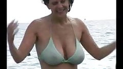 Hot Milf in Bikini at The Beach