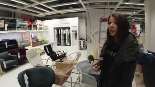 IKEA #4 We were CAUGHT by Security while Kate Truu suck cock