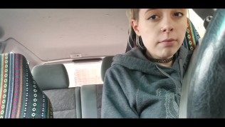 In public with vibrator and having an orgasm while driving