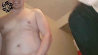 Jimbob sucked by pregnant wife and scally Mr Foxy Bi-Sexual 3sum blowjob