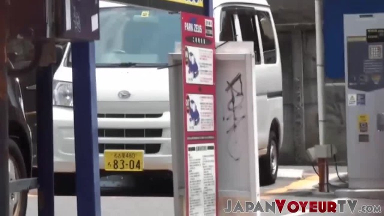 Kinky Asian babe runs off after pissing on hidden camera