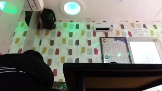 Korean Teen Fingers His Girlfriend in the Karaoke Room