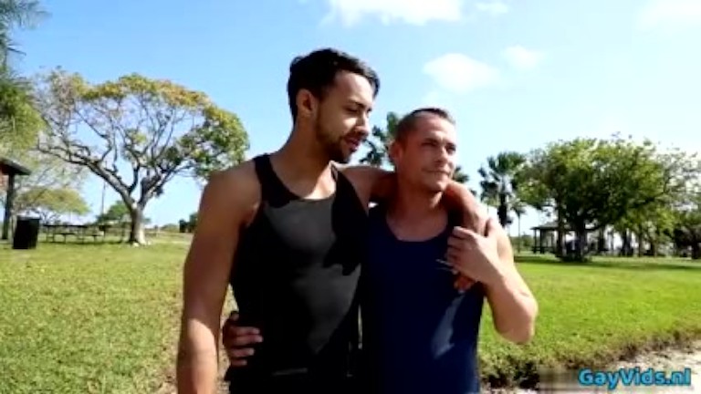 Latin gay anal sex with cumshot