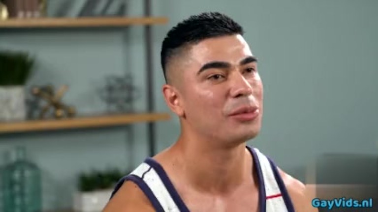 Latin gay rimjob with cumshot