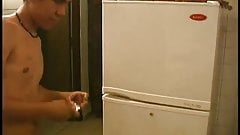 Latina girl fucking in the kitchen