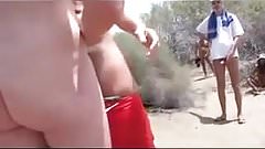 letting wife give handjob to stranger at the beach TTT