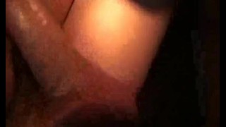 Licking his wife’s pussy while she fucks