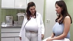 Massive natural tits at the doctor