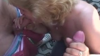 Mature woman fucked hard by wild young guys