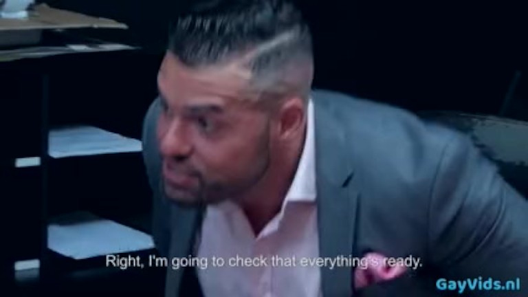 Muscle gay fetish with cumshot