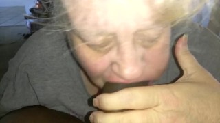 My hot sexy granny very hot suck my cock and her sexy wonderfull lips cream