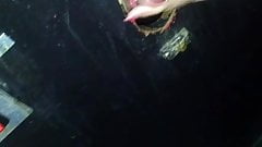 My wife at the glory holes