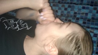 My wife best friend suck the cum out of my DICK