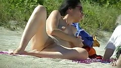 My Wife Tatiana Nude Beach Cock Teaser! Swarmed By Voyeurs!