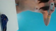 Nude emo Becka solo cellphone video