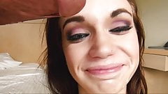 Obedient Latvian girl swallows big load