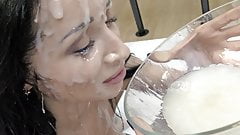 Premium Bukkake – Linda swallows 73 huge mouthful cumshots