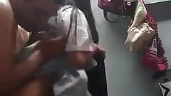 Quick hard fuck at a home party with my sidebitch