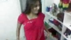 Red Saree College Girl sex with Boy Friend