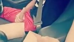 Reverse perspective watching Driver Wanking